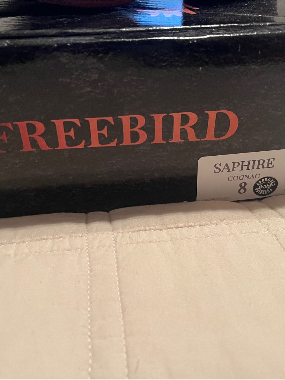 Freebird Saphire Cognac shoes
New in box. Size 8 - Picture 3 of 7